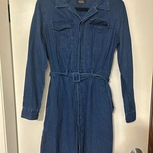 A.P.C. Indigo Denim Dress